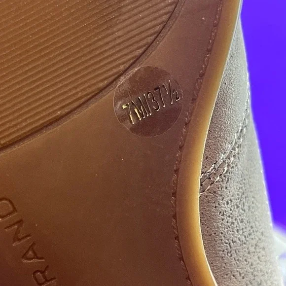 Lucky Brand Women's Titanium Leather Mallanzo Pointed-Toe Cutout Shooties Size 7 - Picture 8 of 8